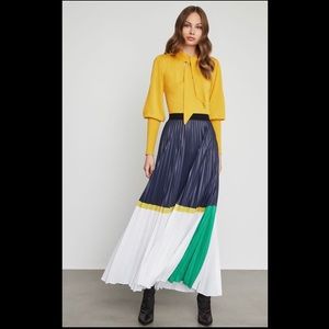 NWT BCBGMaxazria Colorblocked Chintz Maxi Skirt